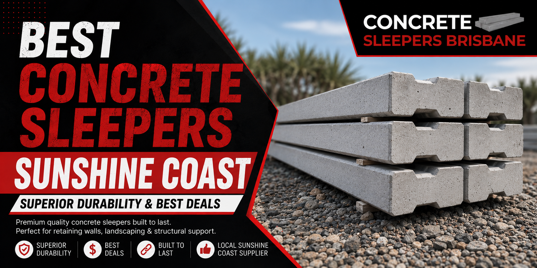 Best Concrete Sleepers Sunshine Coast – Superior Durability & Best Deals