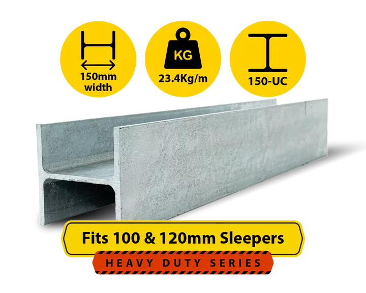 Middle Post Concrete Sleepers Brisbane - H Section Steel Middle Post (100UC)