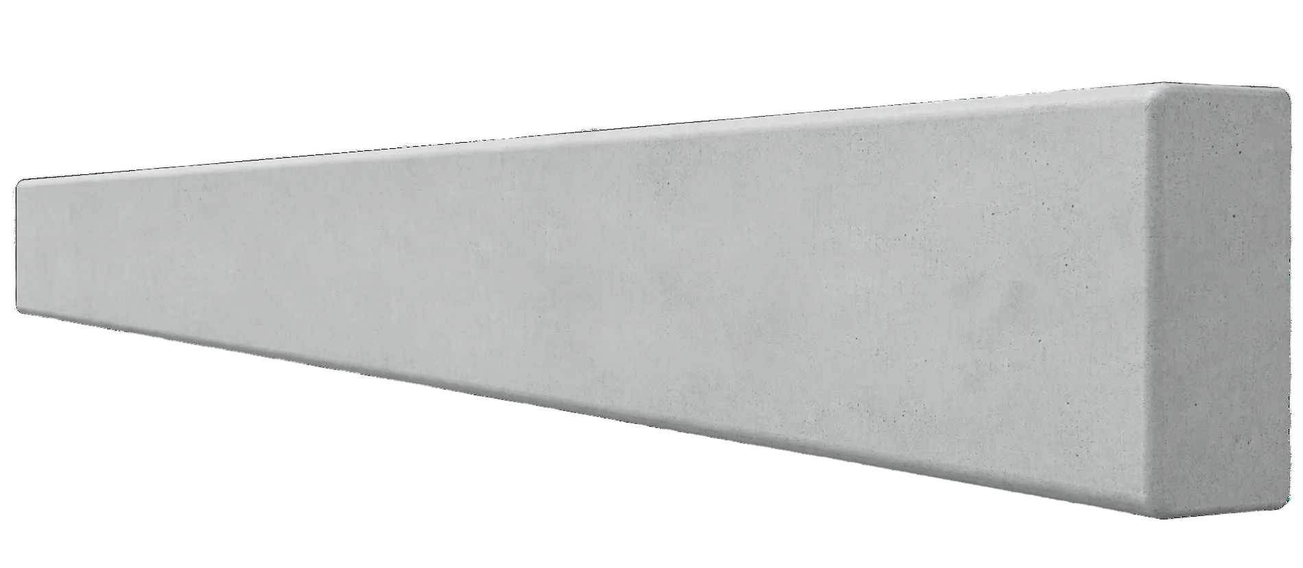 Plain Grey Smooth Concrete Sleeper 55MPa